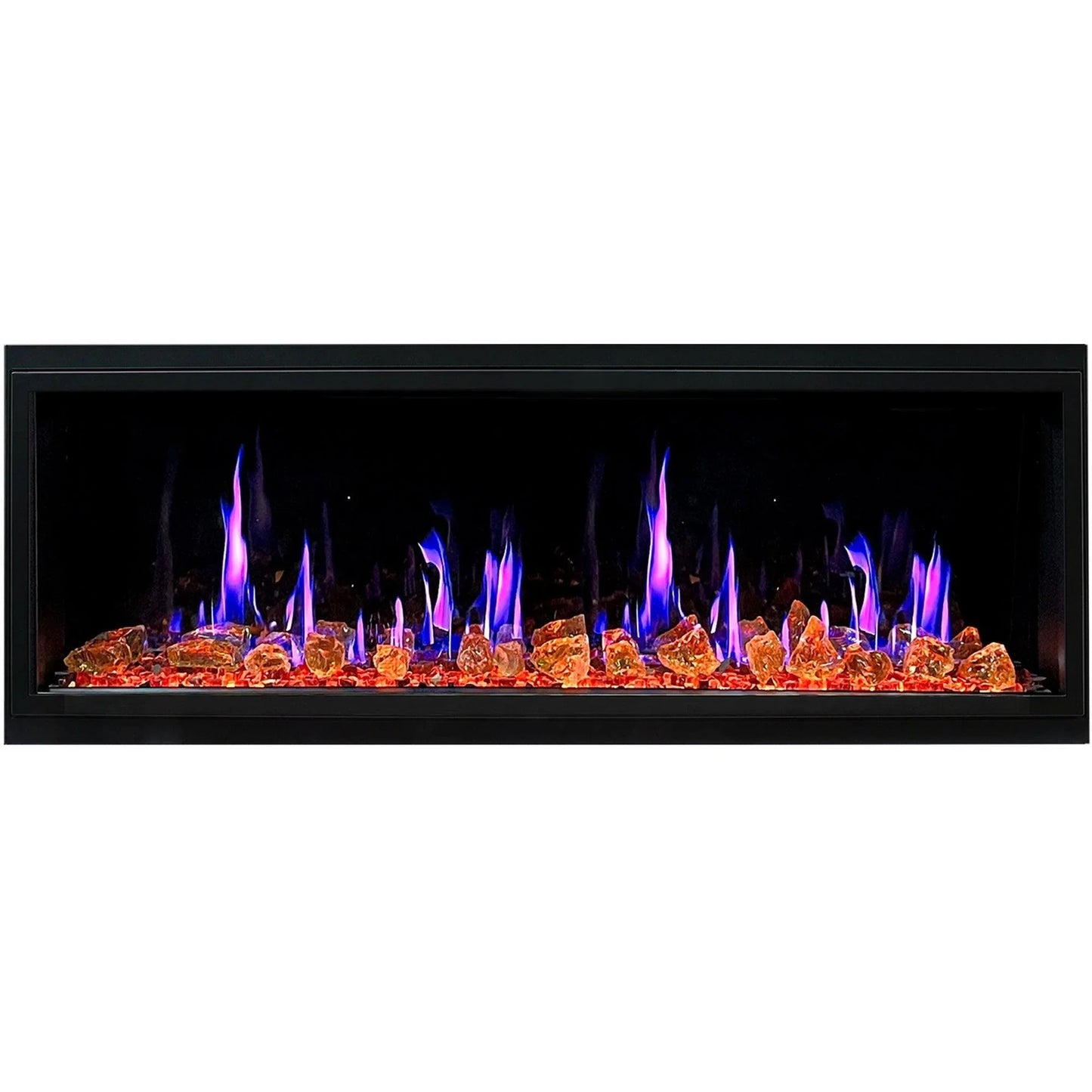 Zopaflame Amber Glass Decor Media Kit for 55-58 inch fireplace insert