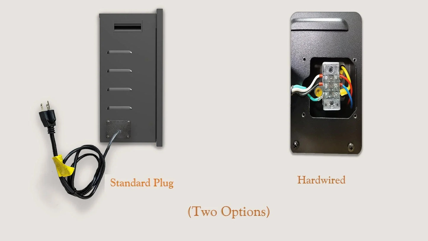 ZopaFlame™ 38" Smart Electric Fireplace Insert Black - BGSZP3038 - ZopaFlame Fireplaces