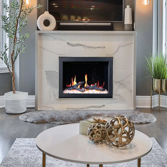 ZopaFlame™ 33" Smart Electric Fireplace Insert Black - BPSD3033 - ZopaFlame Fireplaces