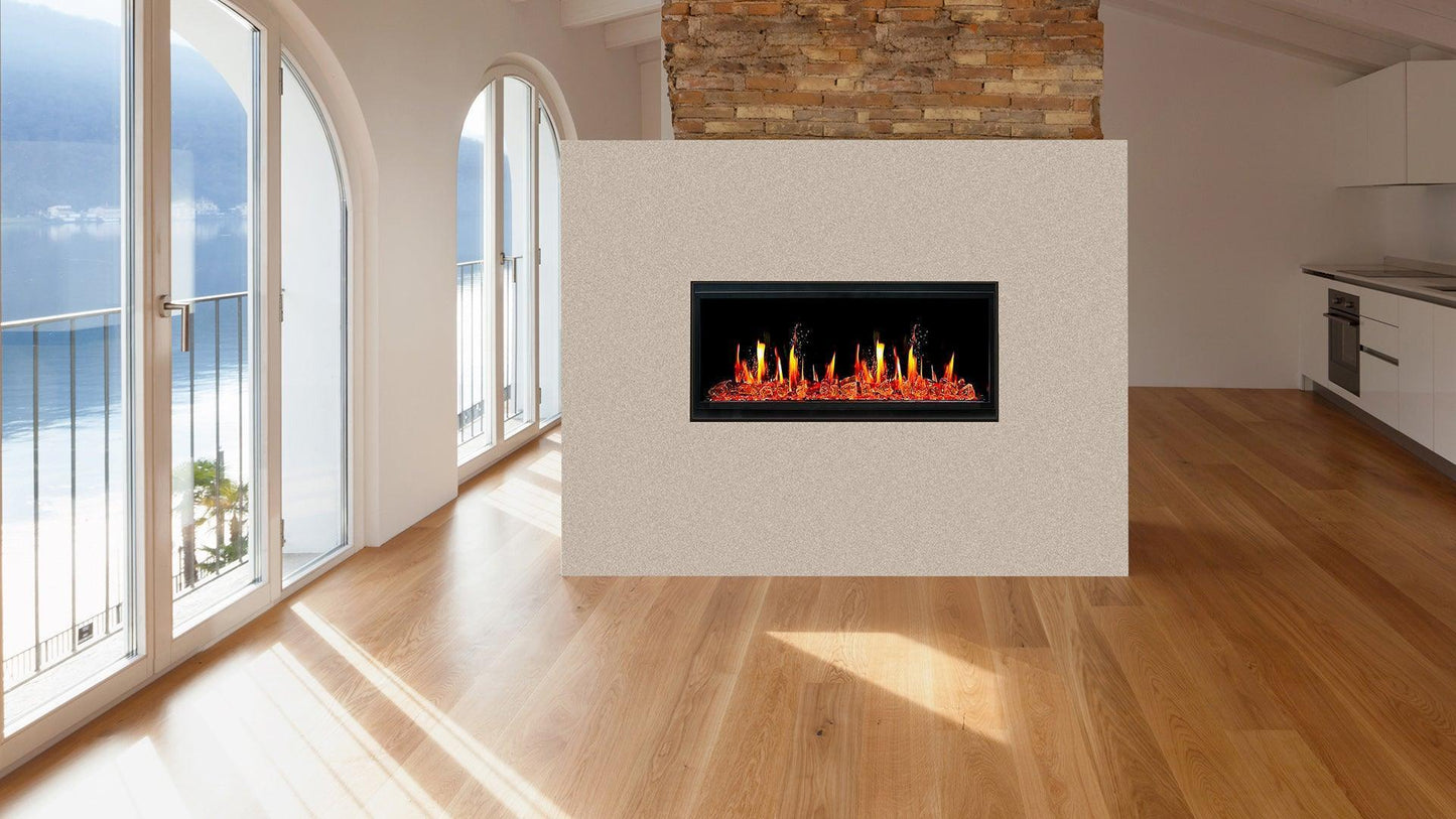 ZopaFlame⢠46" Linear Built-in Electric Fireplace - BG19455V - ZopaFlame Fireplaces