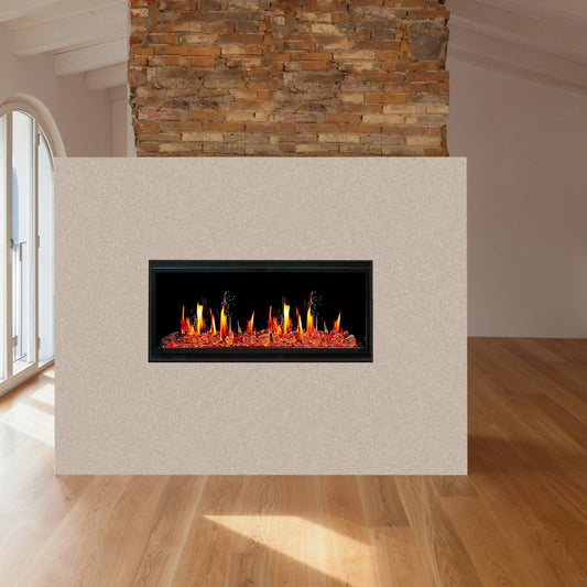 ZopaFlame™ 46" Linear Built-in Electric Fireplace - BG19455V - ZopaFlame Fireplaces