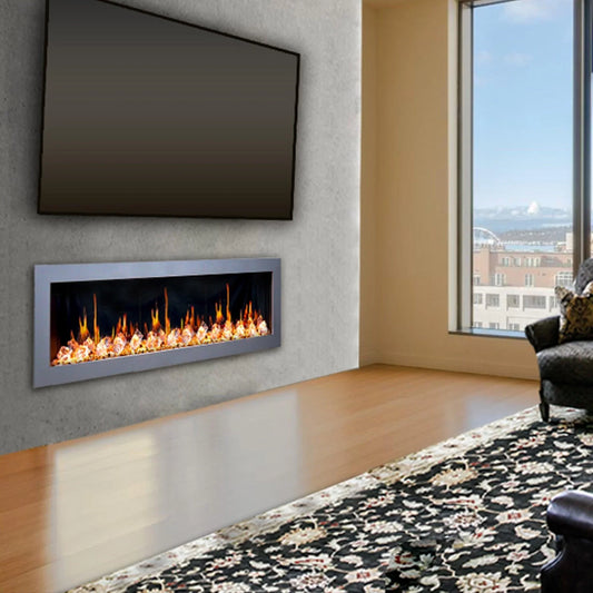 ZopaFlame™ 47" Linear Wall-mount Electric Fireplace - SC17488X - ZopaFlame Fireplaces