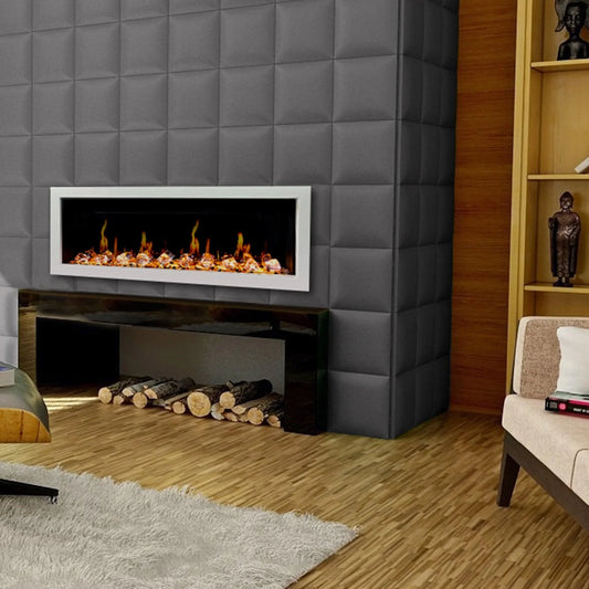 ZopaFlame™ 47" Linear Wall-mount Electric Fireplace - WC17488X - ZopaFlame Fireplaces
