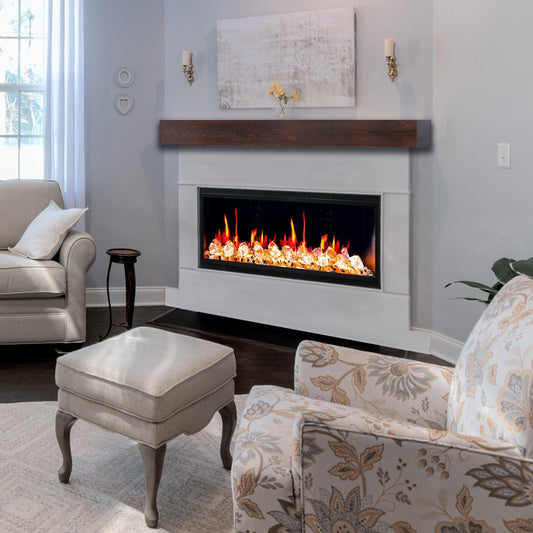 ZopaFlame™ 56" Linear Built-in Electric Fireplace - BC19555V - ZopaFlame Fireplaces