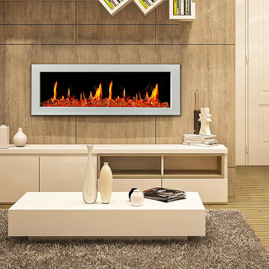 ZopaFlame™ 58" Linear Wall-mount Electric Fireplace - WG19588V - ZopaFlame Fireplaces