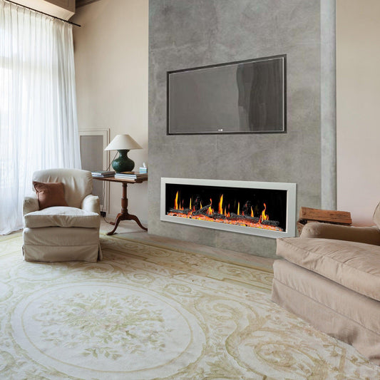 ZopaFlame™ 58" Linear Wall-mount Electric Fireplace - WP19588V - ZopaFlame Fireplaces