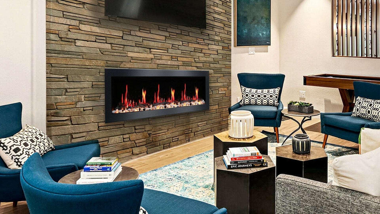 ZopaFlame™ 68" Linear Wall-mount Electric Fireplace - BP19688V - ZopaFlame Fireplaces