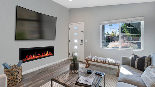 ZopaFlame™ 76" Linear Built-in Electric Fireplace - BG19755V - ZopaFlame Fireplaces