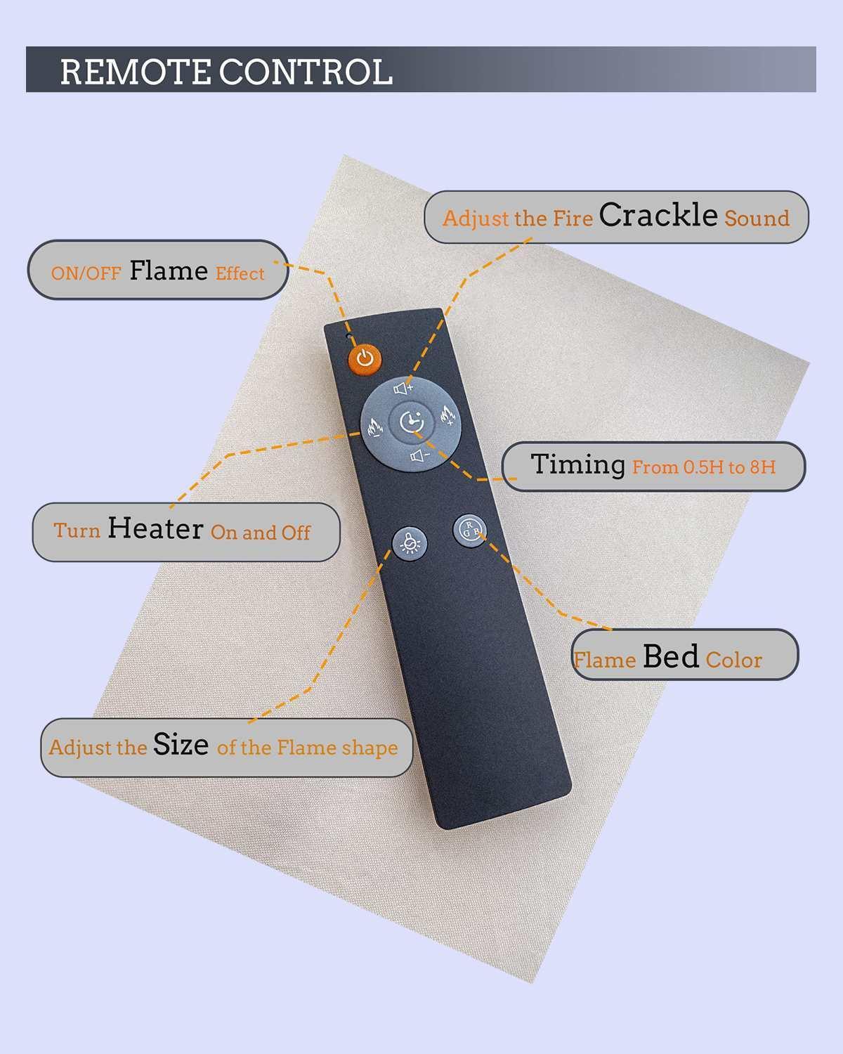 ZopaFlame™ 78" Linear Wall-mount Electric Fireplace - SP19788V - ZopaFlame Fireplaces