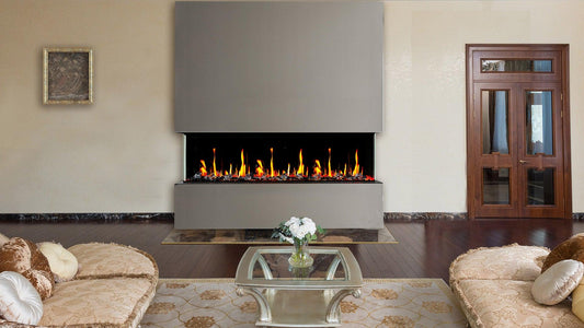 TriStar Three-Sided Fireplace: Your Cozy Winter Essential - ZopaFlame Fireplaces