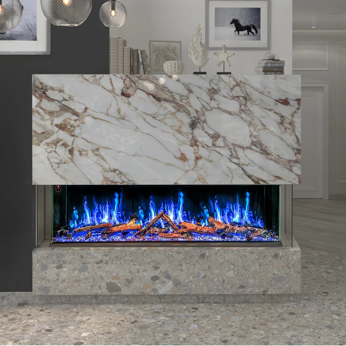 Ignara 3-Sided 50 Inch Linear Electric Fireplace - BL-19500