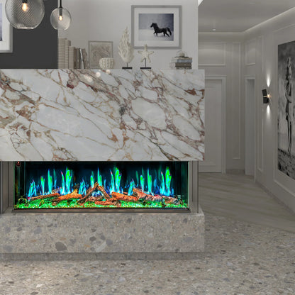 Ignara 3-Sided 50 Inch Linear Electric Fireplace - BL-19500