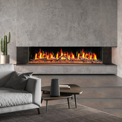Ignara Three Sided 72Inch Linear Smart Electric Fireplace - BL-19720