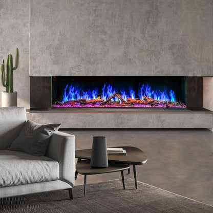 Ignara Three Sided 72Inch Linear Smart Electric Fireplace - BL-19720