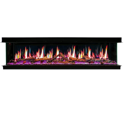 Ignara Three Sided 72Inch Linear Smart Electric Fireplace - BL-19720
