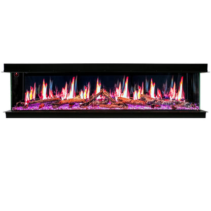 Ignara Three Sided 72Inch Linear Smart Electric Fireplace - BL-19720