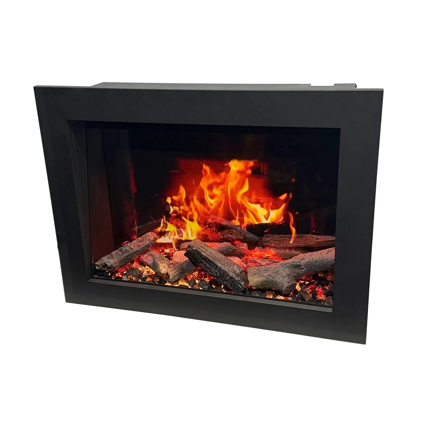 32-Inch Smart Electric Fireplace Insert – WiFi, Remote, Multi-Color Flames & 5000 BTU Heater
