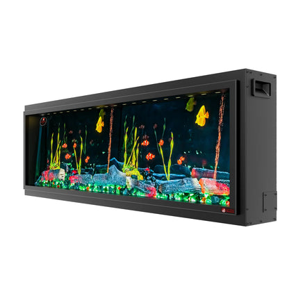 Linear Electric Fireplace - with Built-in Fish Tank - BF-19588