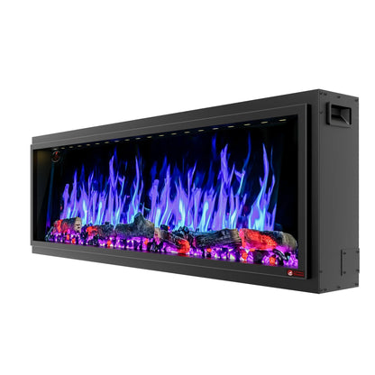 Linear Electric Fireplace - with Built-in Fish Tank - BF-19588