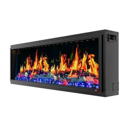 Linear Electric Fireplace - with Built-in Fish Tank - BF-19555