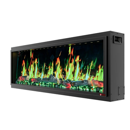 Linear Electric Fireplace - with Built-in Fish Tank - BF-19555