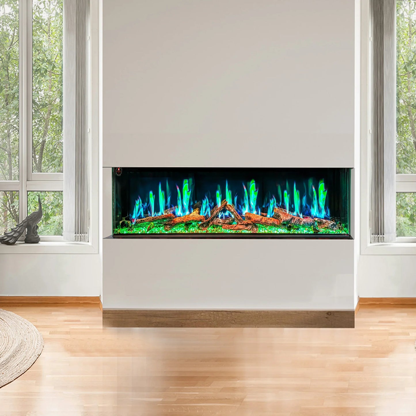 Ignara 3-Sided 60 Inch Linear Electric Fireplace - BL-19600