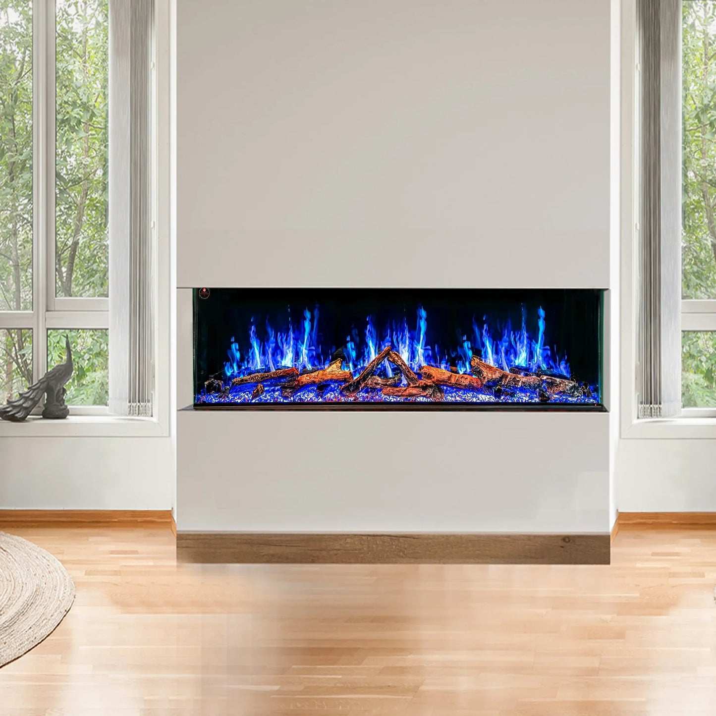Ignara 3-Sided 60 Inch Linear Electric Fireplace - BL-19600